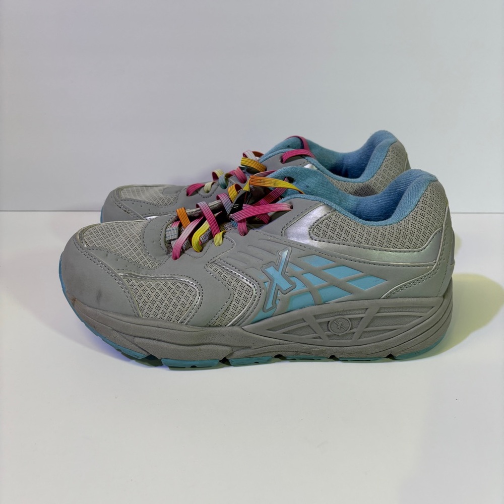 Xelero Gray and Blue Athletic Shoes
